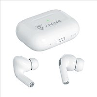 Bezdrátová Bluetooth sluchátka Viking AIR PLUS/ANC/BT/Bezdrát/Bílá