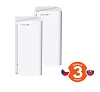 Tenda Nova MX21 Pro (2-pack) WiFi6E AX5700 Mesh Gigabit system, 6x GLAN/GWAN, WPA3, VPN, CZ app