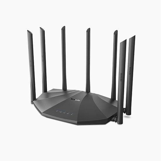 Tenda AC23 WiFi AC Router 2100Mb/s, 1x GWAN, 3x GLAN, VPN, IPv6, 7x 6dBi, 4x4 MU-MIMO, CZ App AC2100