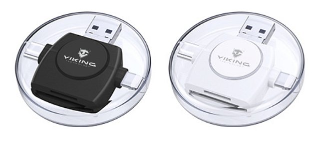 VIKING ČTEČKA PAMĚŤOVÝCH KARET V4 USB3.0 4V1 bílá