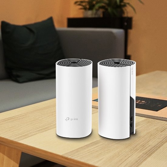 TP-Link AC1200 Whole-Home Mesh Wi-Fi System Deco M4(2-Pack), 2xGigabit port