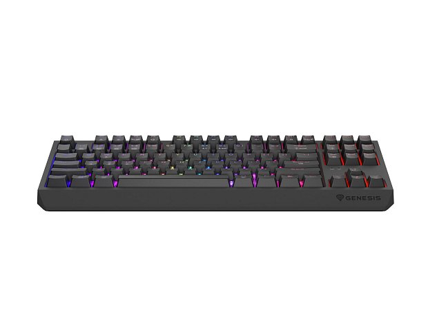 GENESIS herní klávesnice THOR 230/TKL/RGB/Outemu Panda/Bezdrátová USB + Bluetooth/US layout/Černá