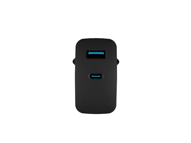 Univerzální USB nabíječka Natec RIBERA GaN 65W, 1X USB-A, 1X USB-C, Černá