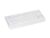 GENESIS herní klávesnice THOR 230/TKL/RGB/Outemu Red/Bezdrátová USB + Bluetooth/US layout/Bílá