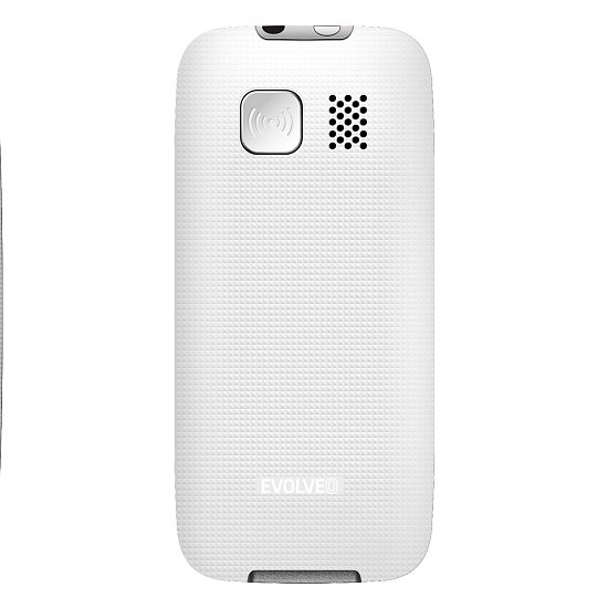 EVOLVEO EasyPhone, mobilní telefon pro seniory s nabíjecím stojánkem, bílá