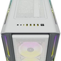 CORSAIR iCUE 5000T RGB/Midi Tower/Transpar./Bílá