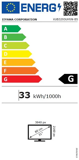 iiyama ProLite/XUB3293UHSN-B5/31,5