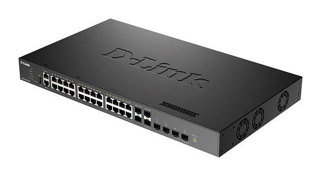 D-Link DXS-3410-32SY/E 10G Layer 3 Stackable Managed Switch, 24x 10GBASE-T, 4*10G SFP+, 4x 25G SFP28