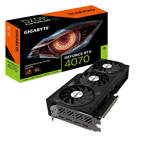 GIGABYTE RTX™ 4070 WINDFORCE OC V2 12G