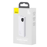 Baseus Adaman2 powerbanka 10000 mAh 30W 2xUSB/USB-C bílá