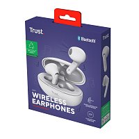 TRUST YAVI BT ENC EARPHONES WHITE