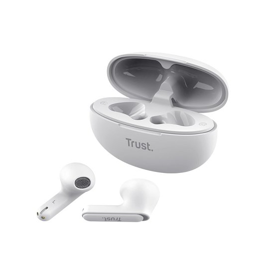 TRUST YAVI BT ENC EARPHONES WHITE