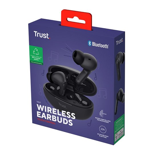 TRUST YAVI BT ENC EARBUDS BLACK