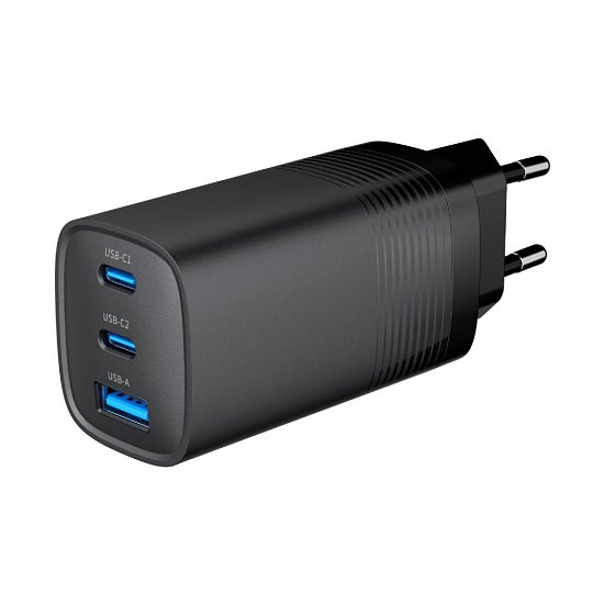 GEMBIRD PD nabíječka 1xUSB-A 2xUSB-C  65W černá