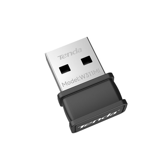 Tenda W311MIv6 AX300 WiFi 6 USB Nano Adapter, 286 Mb/s, 802.11ax/b/g/n, Soft AP, Win 7/10/11, Linux