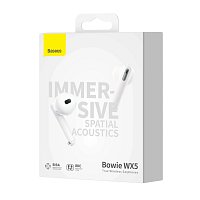 Baseus Bluetooth sluchátka Bowie WX5 bílé