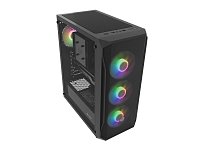 PC skříň Fury SHOBO/Midi Tower/Transpar./Černá