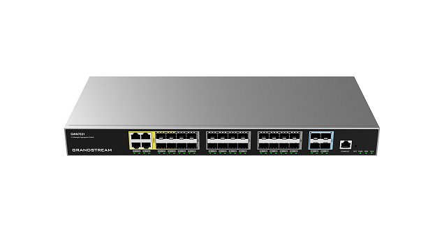 Grandstream GWN7831 Layer 3 Managed Network Switch 24 SFP / 4 SFP+ / 4 GbE porty