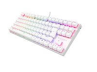 Genesis tichá herní klávesnice THOR 303/TKL/RGB/Outemu Peach Silent/Drátová USB/US layout/Bílá