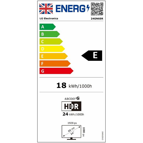 LG UltraGear/24GN60R-B/23,8