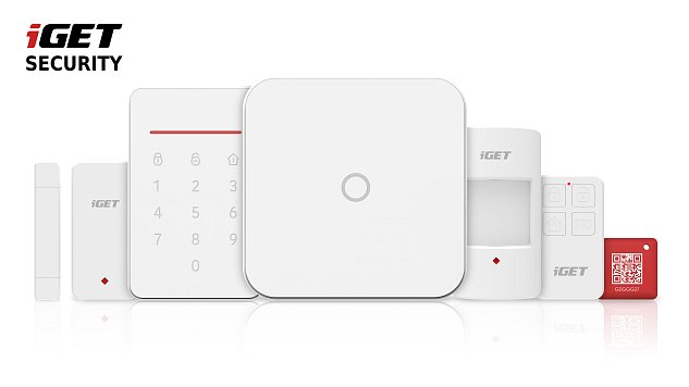 iGET SECURITY M4 - Inteligentní WiFi alarm, ovládání IP kamer a zásuvek, záloha GSM, Android, iOS