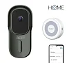 iGET HOME Doorbell DS1 Anthracite + CHS1 White - WiFi bateriový videozvonek, set s reproduktorem, CZ