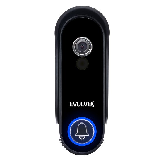 EVOLVEO DoorPhone W7, Sada domácího bezdrátového videotelefonu s WiFi černý stříbrný monitor