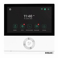 EVOLVEO DoorPhone AHD7, Sada domácího WiFi videotelefonu s ovládáním brány nebo dveří, bílý monitor