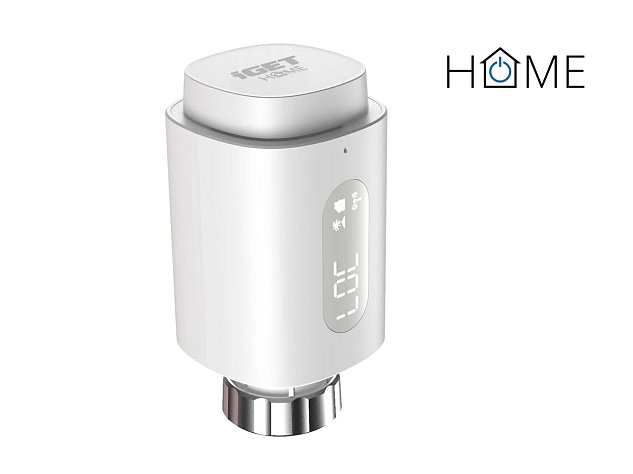 iGET HOME TS10 Thermostatic Radiator Valve - termostatická hlavice, Zigbee 3.0, LED LCD