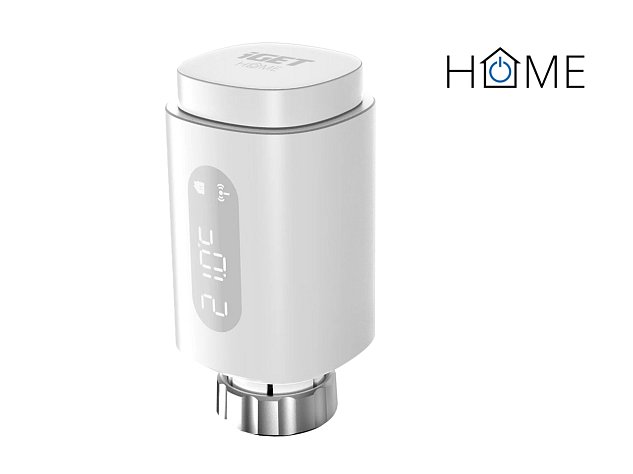 iGET HOME TS10 Thermostatic Radiator Valve - termostatická hlavice, Zigbee 3.0, LED LCD