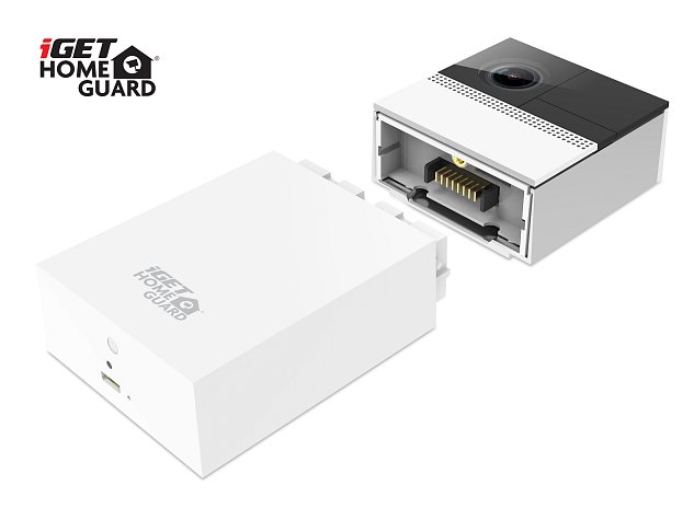 iGET HOMEGUARD HGBVD853 - WiFi bateriový videozvonek, FullHD, obousměrný zvuk, PIR senzor, 6700 mAh