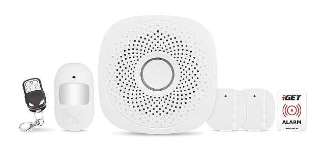 iGET HOME X1 - Inteligentní Wi-Fi alarm, v aplikaci i ovládání IP kamer a zásuvek, Android, iOS