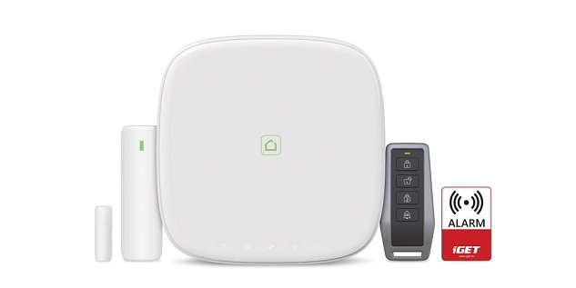 iGET SECURITY M5-4G Lite - Inteligentní 4G/WiFi/LAN alarm, ovládání IP kamer a zásuvek, Android, iOS