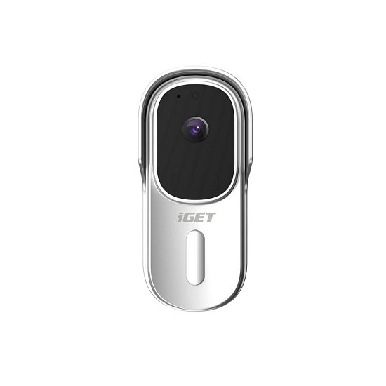 iGET HOME Doorbell DS1 White - WiFi bateriový videozvonek, FullHD, obousměrný zvuk, CZ aplikace