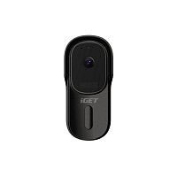 iGET HOME Doorbell DS1 Black - WiFi bateriový videozvonek, FullHD, obousměrný zvuk, CZ aplikace