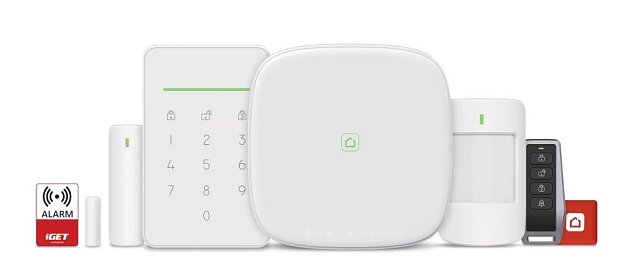 iGET SECURITY M5-4G Premium - Inteligentní 4G/WiFi/LAN alarm, ovládání kamer a zásuvek, Android, iOS