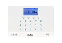 iGET SECURITY M3B - bezdrátový GSM alarm CZ, zasílá SMS/telefonuje,záložní baterie 8 hod,aplikace CZ