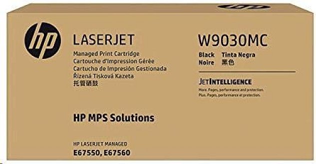 HP Black Managed LJ Toner Cartridge, W9030MC