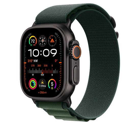 Watch Acc/49/Dark Green Alpine Loop-M-Black Titan