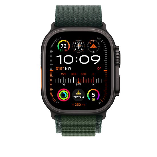 Watch Acc/49/Dark Green Alpine Loop-L-Black Titan