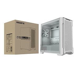 GIGABYTE C102 GLASS ICE/Midi Tower/Transpar./Bílá