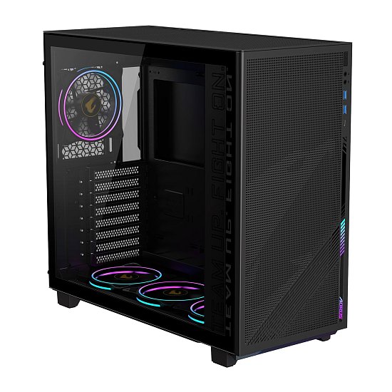 GIGABYTE AORUS C400 GLASS/Midi Tower/Transpar./Černá