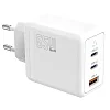 TB Touch 65W GaN Power Adapter,2x USB C + USB A