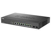 D-Link DMS-1250-10SP/E, 8x 2.5G BASE-T PoE, 2x 10G SFP+, 240W Smart Managed Switch