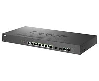 D-Link DMS-1250-12TP/E, 8x 2.5G PoE, 2x 10G SFP+, 2x 10G RJ45, 240W Smart Managed Switch