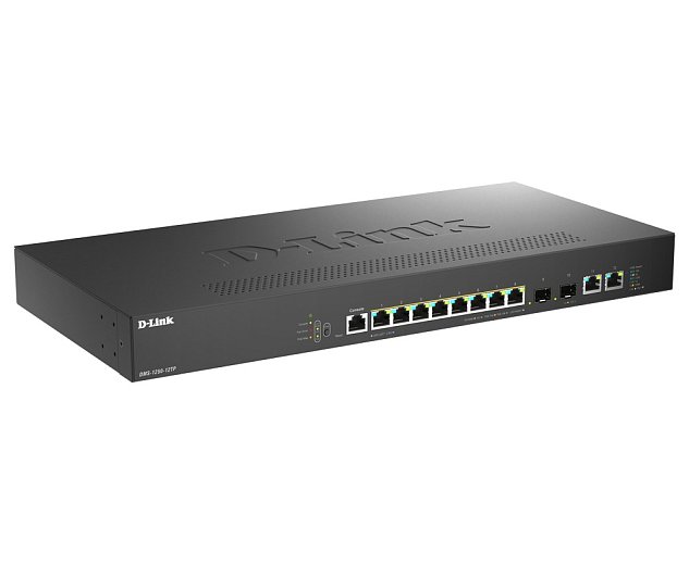 D-Link DMS-1250-12TP/E, 8x 2.5G PoE, 2x 10G SFP+, 2x 10G RJ45, 240W Smart Managed Switch