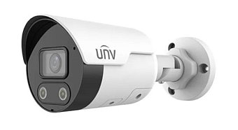 Uniview IPC2122LE-ADF40KMC-DL, 2Mpix IP kamera, bullet, objektiv 4,0 mm (87,5°), IR+bílý přísvit 30m