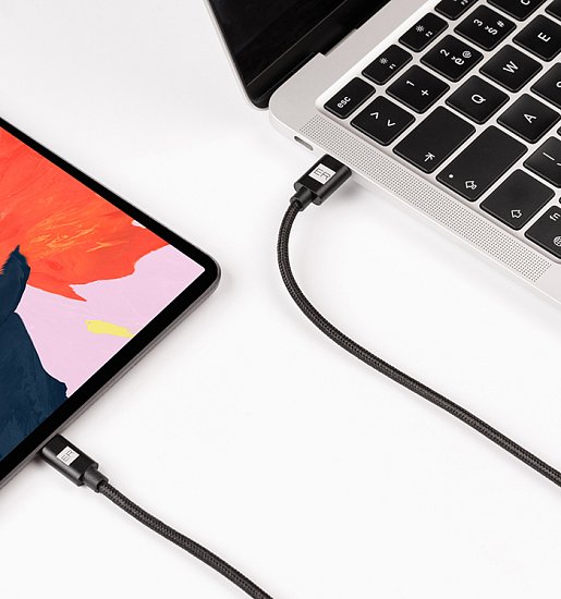 ER POWER kabel USB-C/Lightning 200cm černý