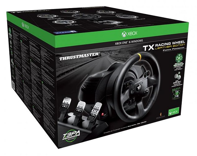 Thrustmaster Sada volantu a pedálů TX Leather Edition pro Xbox One a PC