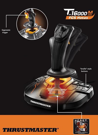 Thrustmaster Joystick T16000M FCS pro PC